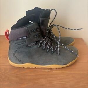 VivoBarefoot Waterproof Gray & Black Boots Women's Hiking Boots Tracker Leather